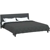 vidaXL Sommerdecke 200 x 200 cm Sommer 200 gsm Schwarz und Anthrazit
