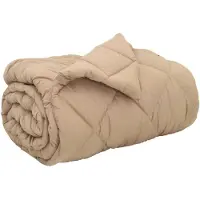 vidaXL Winterbettdecke 200 x 200 cm 450 g/m² Taupe