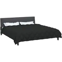 vidaXL Winterbettdecke 220 x 260 cm 450 g/m² Schwarz