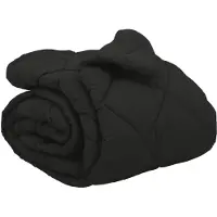 vidaXL Winterbettdecke 140 x 220 cm 450 g/m² Schwarz