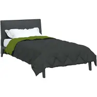 vidaXL Sommerdecke 220 x 135 cm Sommer 200 gsm Grün und Anthrazit