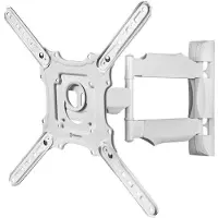 ONKRON M4-W TV-Halterung – 32 bis 65 Zoll – schwenk- und neigbare Wandhalterung – Tragkraft 35 kg – Weiss