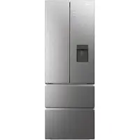Haier French Door "HFR7720DWMP", Energieeffizienz: D, silber (edelstahl), B:70cm H:200,6cm T:67,5cm, Kühlschränke, French Door