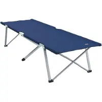 vidaXL Klapp Schlafbett fürs Camping Schwarz 194 x 62,5 x 42,5 cm