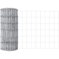 vidaXL Eurozaun 0,4 x 50 m PVC-beschichtetes Eisen