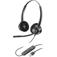 Polycom EncorePro 310 Monaural USB-A Headset TAA, Kabelgebunden, Büro/Callcenter, 105 g, Kopfhörer, Schwarz