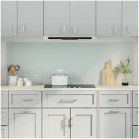 vidaXL Küchenrückwand 2 pcs Weiß 90 x 60 cm Gehärtetes Glas