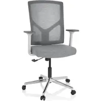 Hjh OFFICE BRETON BASE W - Home Office Bürostuhl Grau