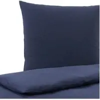 TRAUMSCHLAF Bettwäsche Jersey Melange in marine | Gr.: 240x220 (2x 80x80 cm)