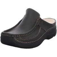 Wolky Pantolette, offener Schuh im Roll-Slide Design, Farbe Waldgrün, Größe 42