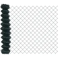 vidaXL Maschendrahtzaun 25 x 1 m Stahl Grün