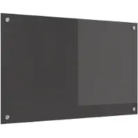 vidaXL Küchenrückwand Dunkelgrau 80 x 50 cm Gehärtetes Glas