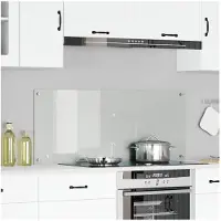 vidaXL Küchenrückwand Transparent 120 x 50 cm Gehärtetes Glas