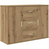 vidaXL Sideboard Artisan-Eiche 90x29,5x65 cm Holzwerkstoff