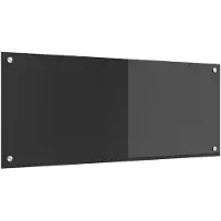 vidaXL Küchenrückwand Dunkelgrau 100 x 40 cm Gehärtetes Glas