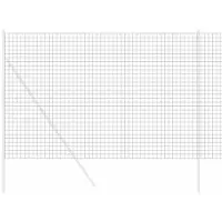 vidaXL Eurozaun 1,6 x 10 m PVC-beschichtetes Eisen Grau