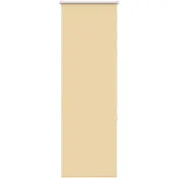 vidaXL Verdunkelungsrollo Beige 40x130cm Stoffbreite 35,7 cm Polyester