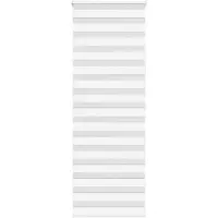 vidaXL Doppelrollo Weiß 70x200 cm Stoffbreite 65,9 cm Polyester