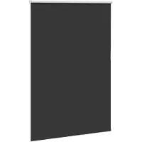 vidaXL Verdunkelungsrollo Schwarz 95x130 cm Stoffbreite 90,7 cm