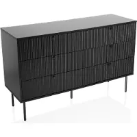 Hjh LIVING Sideboard KARBY S Kommode Schrank Knopfgriff 75.0 x 120.0 x 40.0 cm