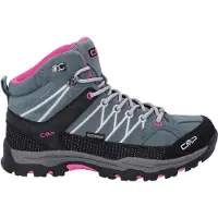 CMP Rigel Mid Waterproof Leder Kinder Trekking Schuhe mit Clima Protects grau EU 37