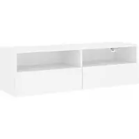 vidaXL TV-Wandschrank Weiß 100x30x30 cm Holzwerkstoff
