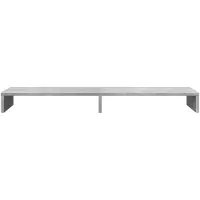 vidaXL Monitorständer Betongrau 100x27x10 cm Holzwerkstoff