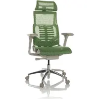 Hjh OFFICE High End Bürostuhl POFIT G GEN2 Ergonomischer Schreibtischstuhl mit Armlehnen Netzstoff Grün Drehstuhl für Büro, Zuhause