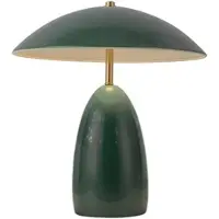 ELSTEAD Tischlampe Poppy, dimmbar, grün, für Wohn- / Esszimmer, Aluminium, Vintage, Tischlampe