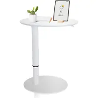 Hjh OFFICE STAND III | Sitz-Stehtisch - Schreibtisch Weiß
