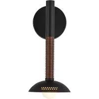 ELSTEAD Arden LED-Wandlampe, schwarz Höhe 36 cm Metall dim - , Arden, dimmbar, Schwarz, für Wohnzimmer, Aluminium, Modern