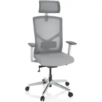 Hjh OFFICE BRETON PRO W - Profi Bürostuhl Grau