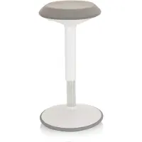 Hjh OFFICE BALANCE SIT III W - Arbeitsstuhl Arbeitshocker Weiß / Grau