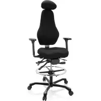 Hjh OFFICE Counterstuhl RESISTIO WORK Arbeitsstuhl mit Armlehnen (höhenverstellbar) Stoff