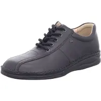 Finn Comfort , Dijon, Herren, Schnürer, Schwarz, Leder, - Herrenschuhe Bequemschuhe, Schwarz