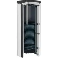 Flamco DUO HLS 1000L varmtvandsbeholder med isolering hvid