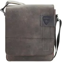 Strellson Leder Umhängetasche Richmond Jeremy dark brown