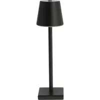 Cepewa LED Tischleuchte schwarz 8 LEDs warmweiß 12x38cm Touchfunktion 3 Helligkeitsstufen USB Kabel Dekolampe Tischbeleuchtung Indoor Outdoor