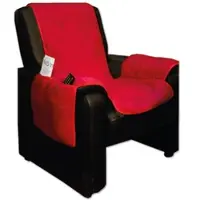 Bestlivings Sesselschoner Lammflor 147 x 147 cm Rot