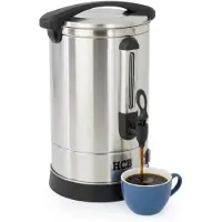 HCB Kaffeemaschine - 5,3 Liter - 35 Tassen - silber - 230V - Edelstahl - 1345