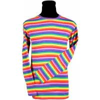 Thetru Herren Ringelshirt langarm bunt – alltagstauglich
