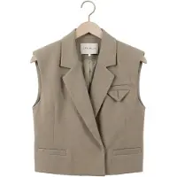 Copenhagen Muse Damen Blazers Cmtailor-short-waistcoat - Taupe - Größe L