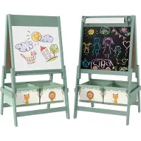 AIYAPLAY KINDERTAFEL MDF Kiefernholz Grün