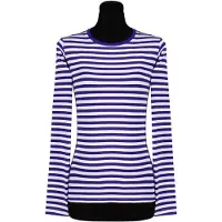 Thetru Damen Ringelshirt langarm blau-weiss – alltagstauglich