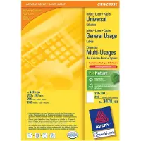 Avery Zweckform 3478-200 Universal-Etiketten, ultragrip, 210 x 297 mm