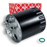 FEBI BILSTEIN Kraftstofffilter 108288 Leitungsfilter 125mm für MERCEDES-BENZ