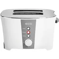 Ecg ST 818 | Toaster | Für 2 Toastsscheiben |Stufenlose Regelung des Bräunungsgrads |Auftaufunktion | Anschlusswert 800 W |
