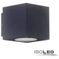 ISOLED LED Wandleuchte Up&Down 2x3W CREE, IP54, anthrazit, warmweiß