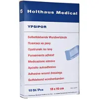 Holthaus Medical YPSIPOR Wundverband steril - 15 x 10 cm (10 Stck.) 10 St