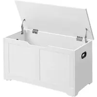 Vasagle Sitzbank Helan-old in Weiß - (B)40 x (H)46 x (T)80 cm | Gr.: onesize